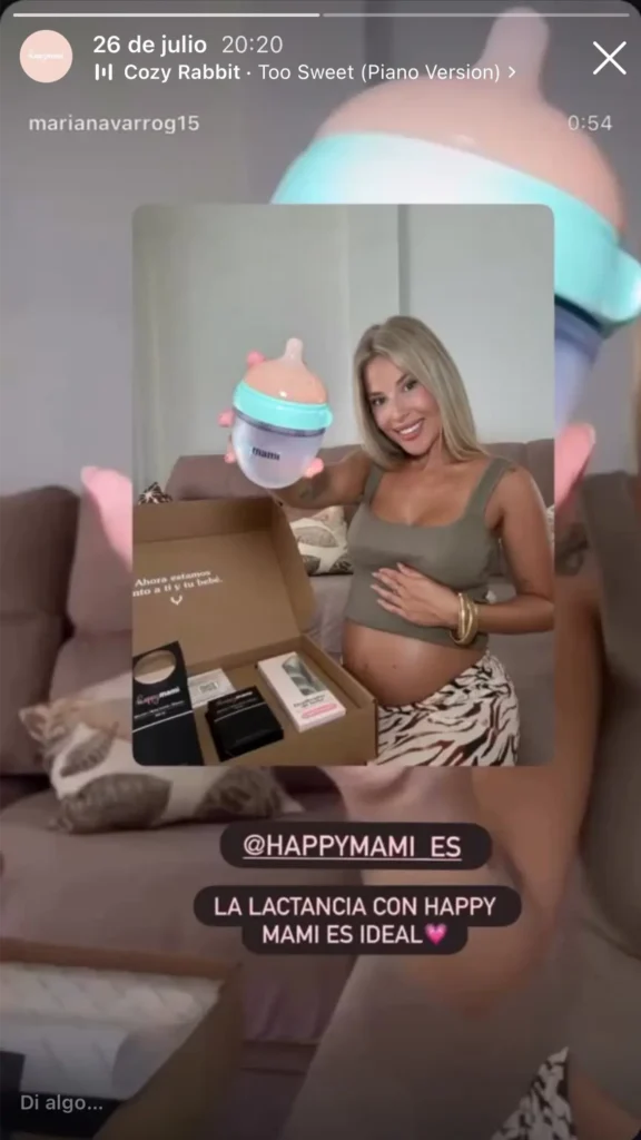embarazada con biberón happymami